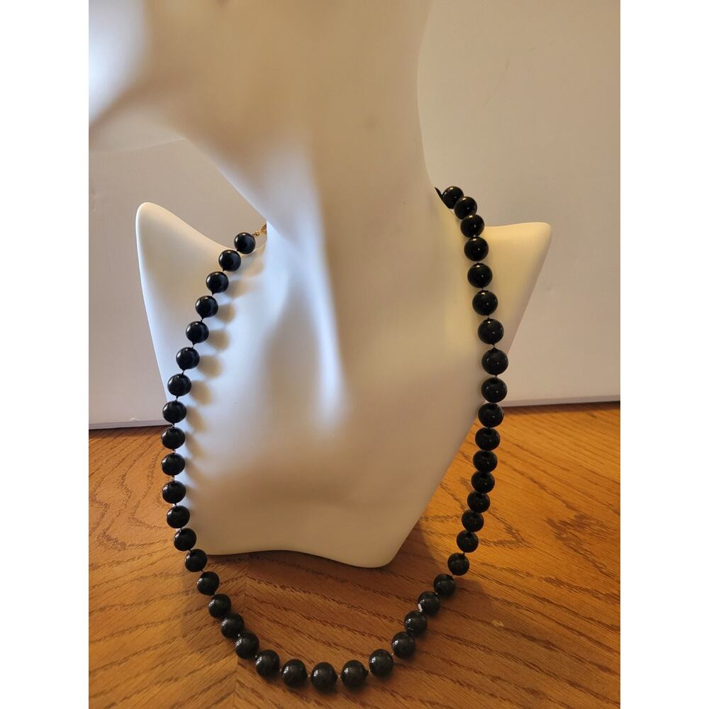 Lot of 4 Vtg Estate Necklace Black White Beaded Twisted Multi-Strand Jewelry - Picture 8 of 14